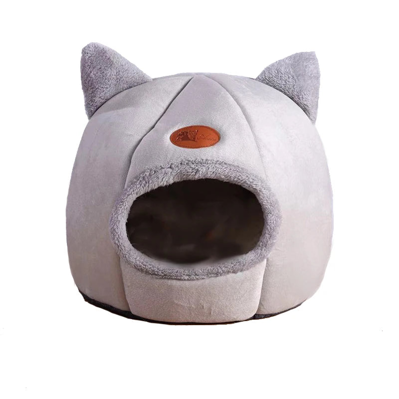 Winter Cozy Cave Pet Bed