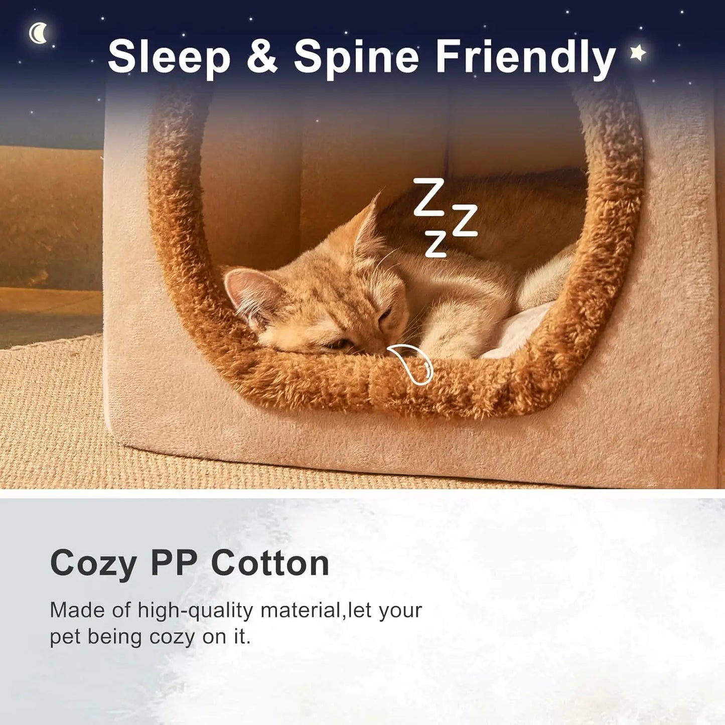 Foldable Pet House Removable Dog Bed Washable Cat House Puppy