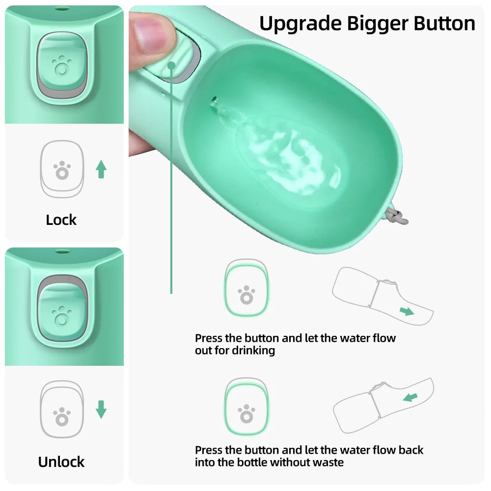 Travel-Friendly Pet Water Bottle