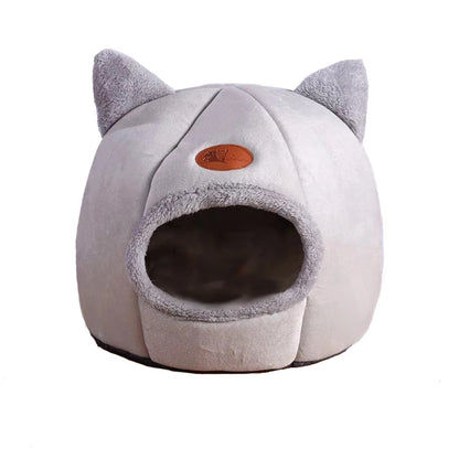 Winter Cozy Cave Pet Bed