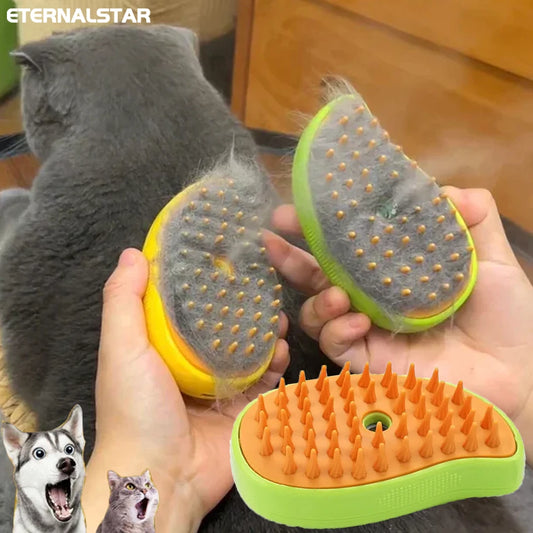 pet steam brush 3-in-1
