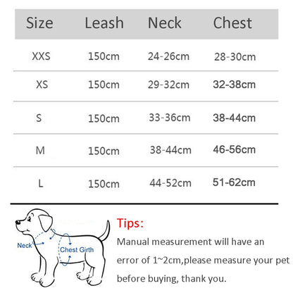 Dog Harness Leash Set for Small Dogs Adjustable Puppy Cat Harness