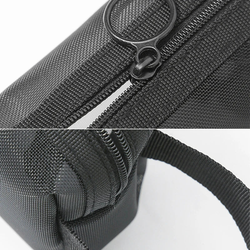 Black Layer Travel Cosmetic Bag Large Capacity Mesh Makeup Bag Makeup Storage Pouch