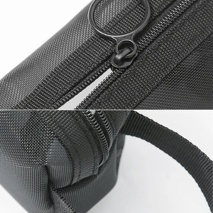 Black Layer Travel Cosmetic Bag Large Capacity Mesh Makeup Bag Makeup Storage Pouch