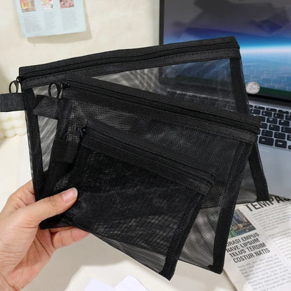 : Portable Mesh Makeup Bag
